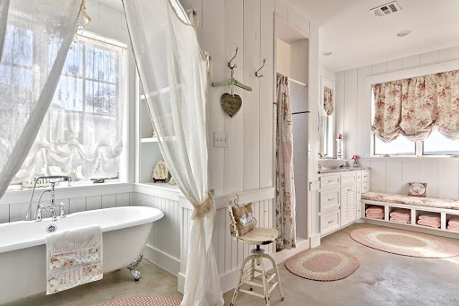 ванная комната в романтическом стиле