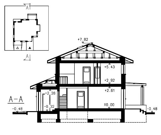 Проект двухэтажного дома _Siena