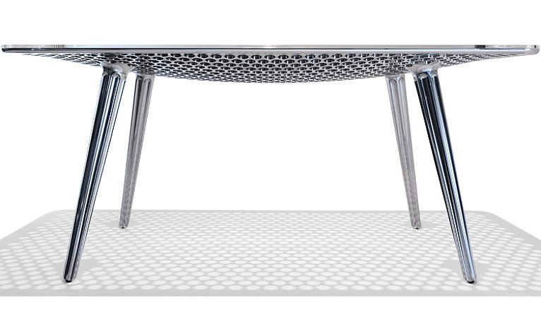 Современный металлический стол 