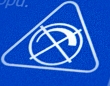 Символ, обозначающий, что люминесцентная лампа не работает с регулятором света.