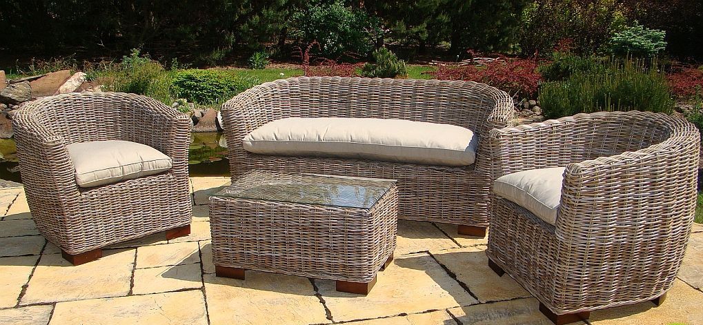 Садовая мебель изготовлена из ротанга - Комплект Сидней Kubu Gray