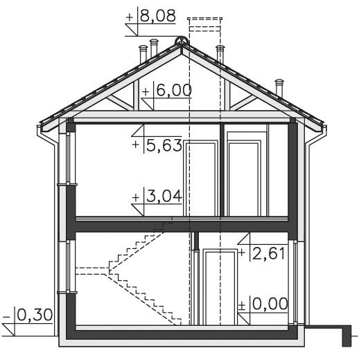 Проект двухэтажного дома _Lincoln (LMP347)
